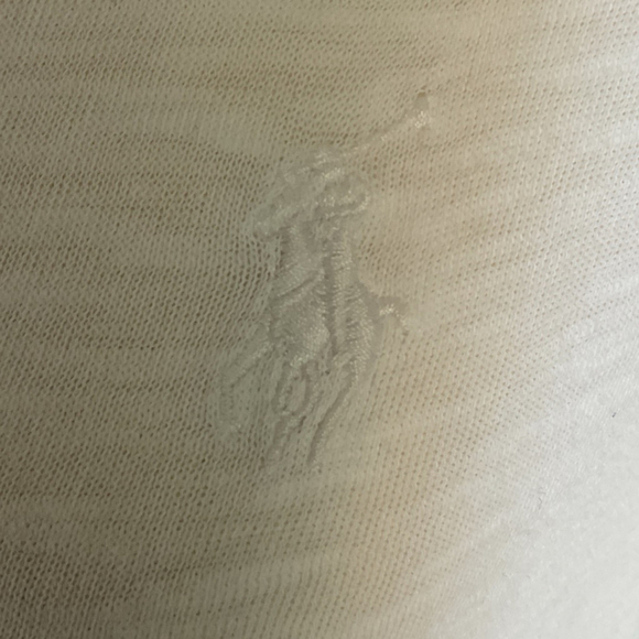$ 10$ add on Ralph Lauren sport white on white polo pony cotton T-Shirt White L - Picture 3 of 14
